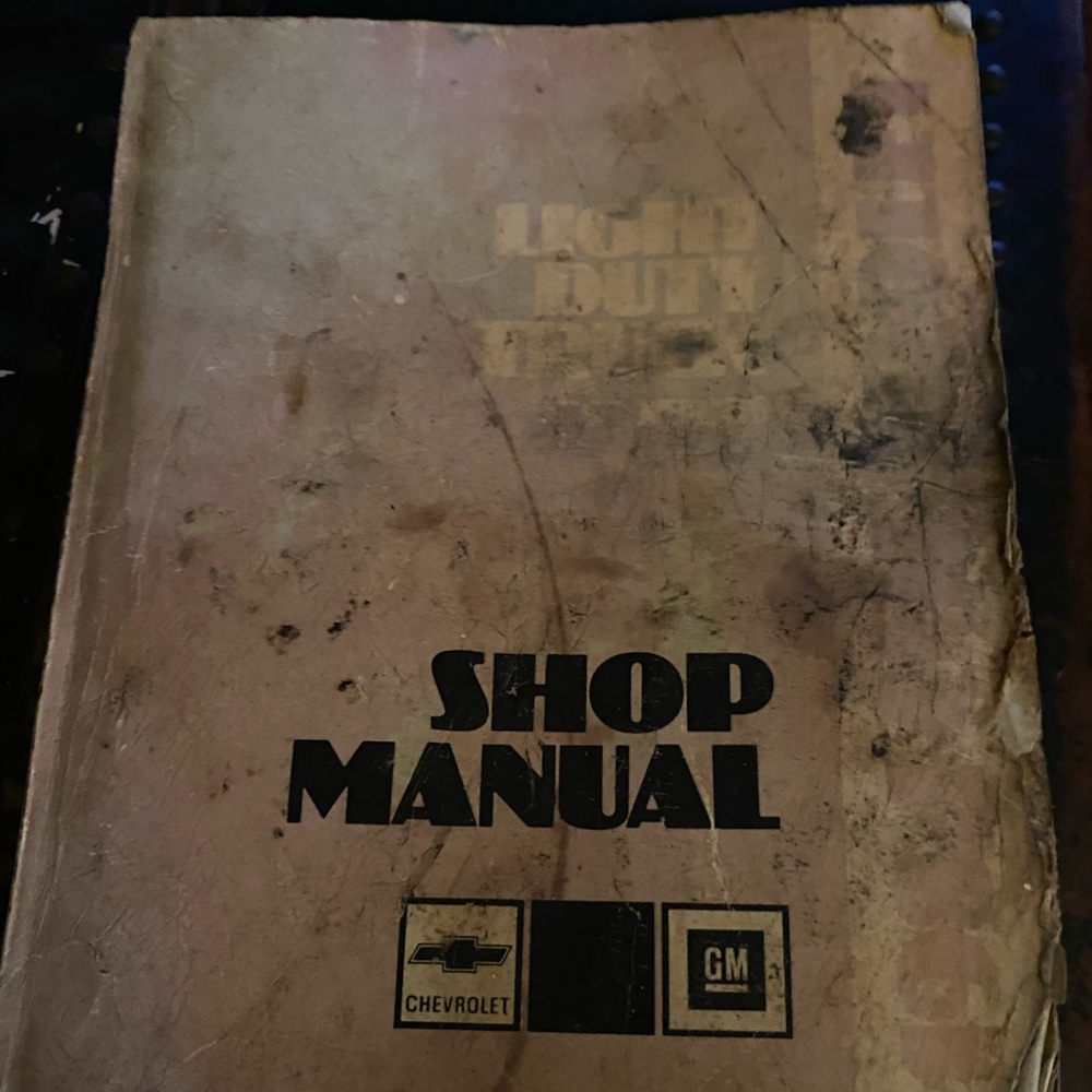 1984 Light Duty Truck Series S shop manual Chevrolet motor division
